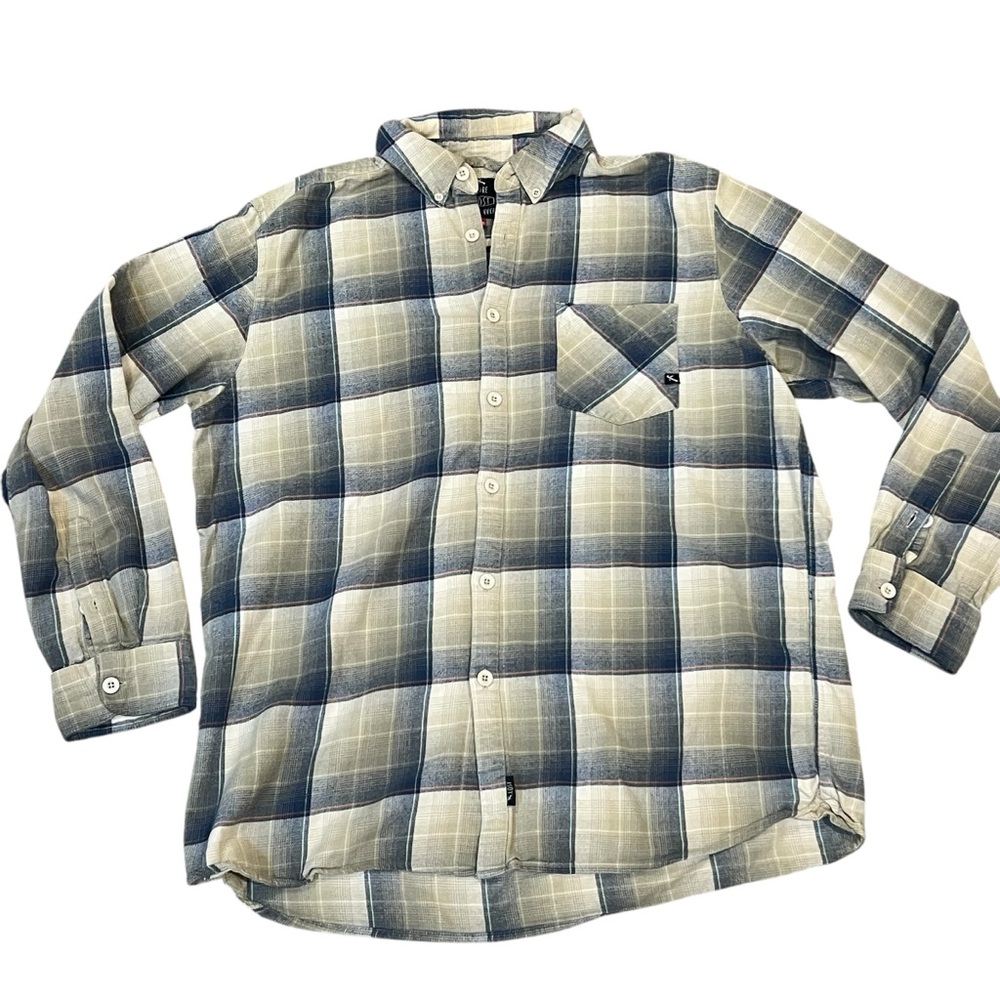 MORE LOST THAN EVER Plaid Button-Up Shirt XXL